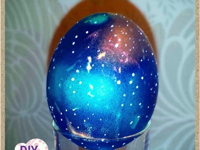 Galaxy space easter eggs decorations  ideas DIY craft tutorial. URADI SAM