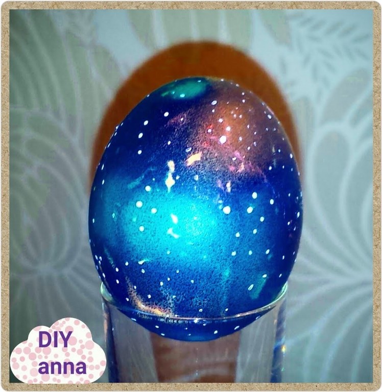 Galaxy space easter eggs decorations  ideas DIY craft tutorial. URADI SAM