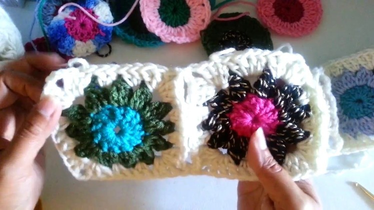 How to connect crochet Granny Squares