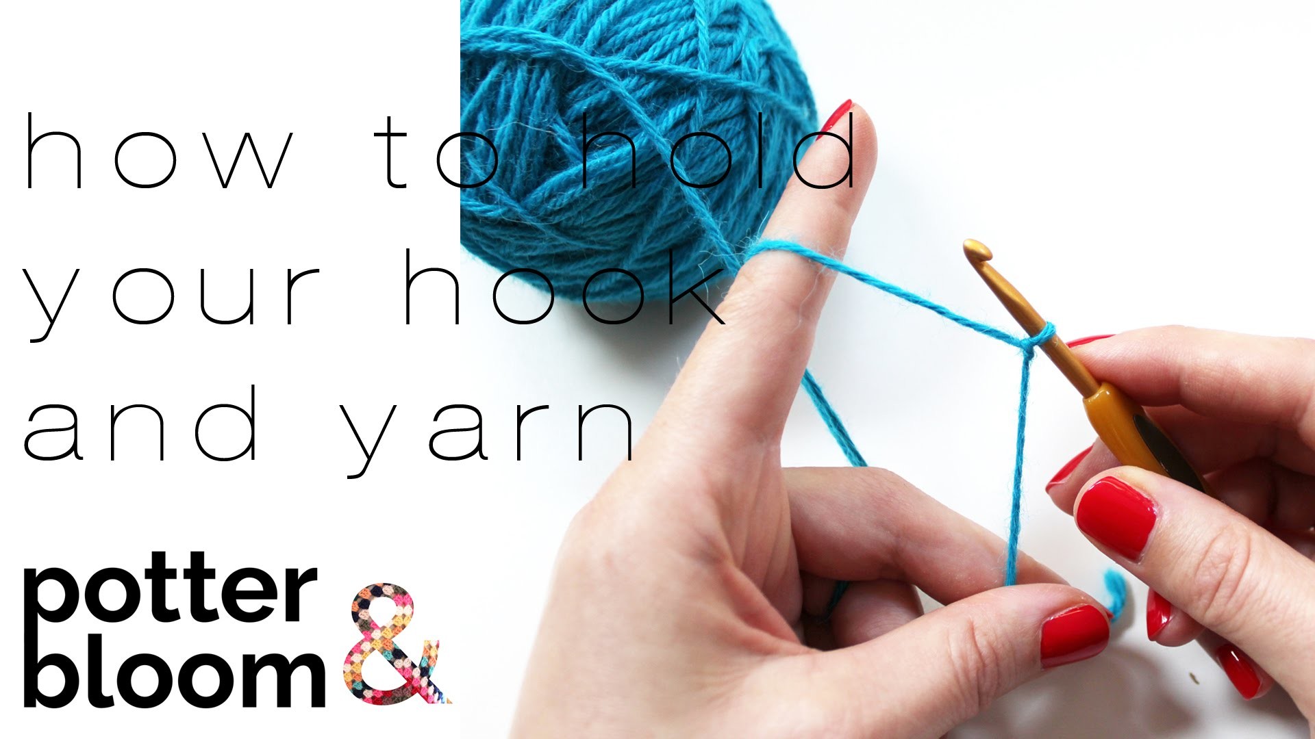 How to Hold Your Hook and Yarn in Crochet