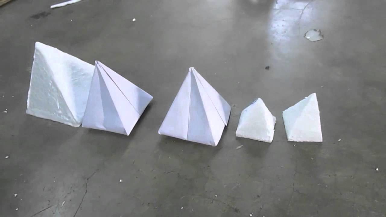 How To Make Pyramid by Paper Cutting Art and Craft part 3