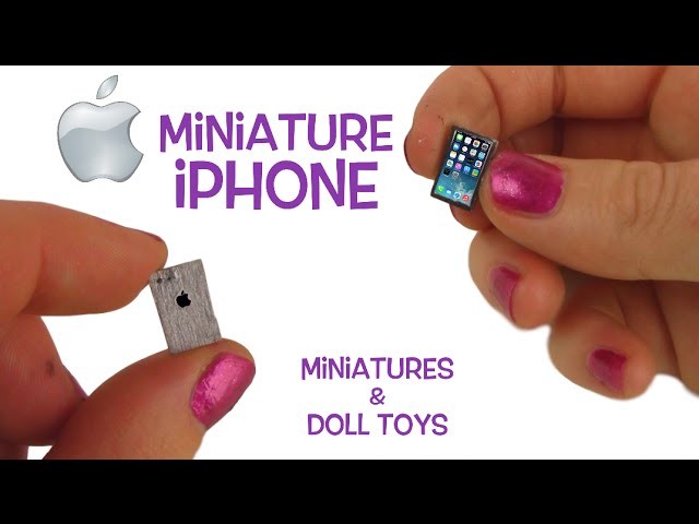 Miniature Apple  iphone ! DIY easy iphone se, iphone 6, or iphone 6s ! How to make a mini iphone