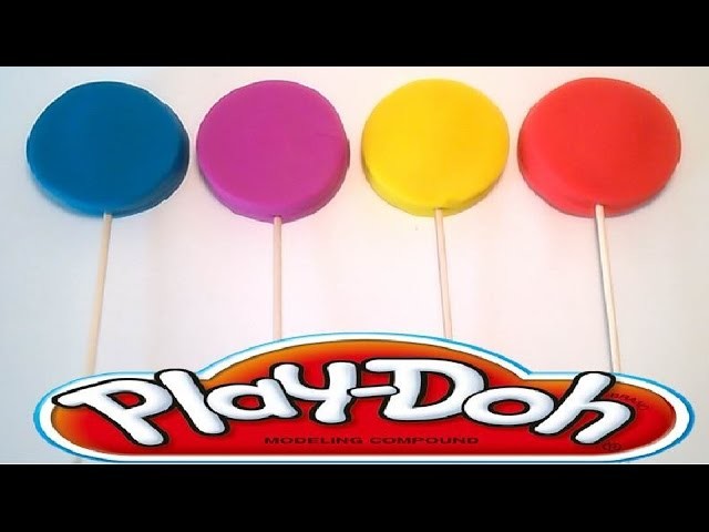 Play Doh surprise eggs Peppa Pig cerdita plastelina Lollipop Lalaloopsi rainbow color minnie kinder