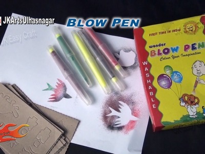 Spray Painting with Blow Pens | JK Easy Craft 126
