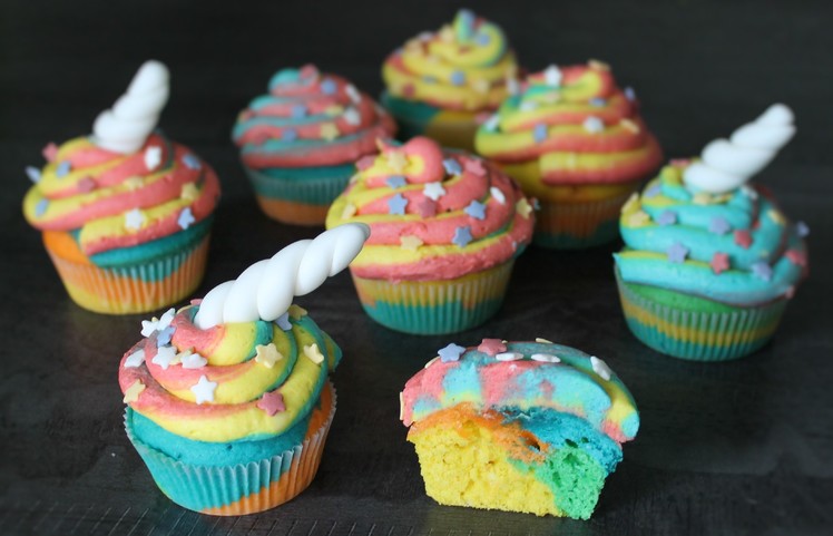Unicorn Rainbow Cupcakes | Mac B Bakes The Cakes