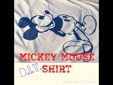 D.I.Y. Mickey Mouse shirt