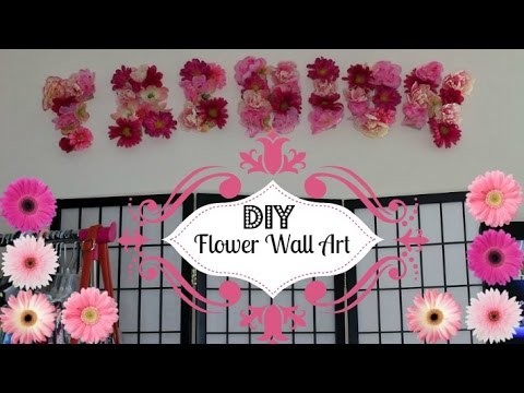 DIY| Girly Flower Pinterest Inspired Wall Art ❤ | thefashionvixen