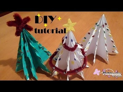DIY Paper Christmas tree decorations and ornaments - FUNtastic by Sanja