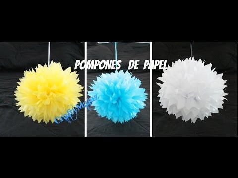 DIY: POMPOM DE PAPEL CHINA-Manualidades Fáciles