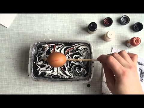 How to: DIY marbled eggs for easter