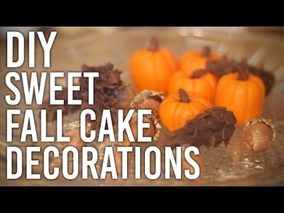 How to Make Sweet Fall Cake Decorations : DIY