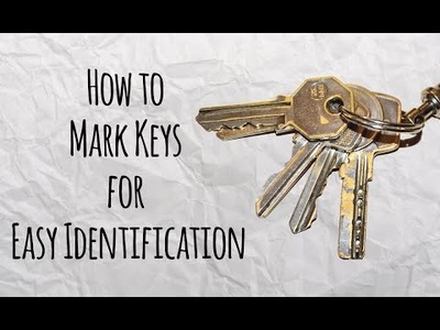 How to Mark Keys for Easy Identification -  Master of DIY - Creative Ideas For Home