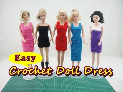 Crochet Tutorial - Easy Doll Dress