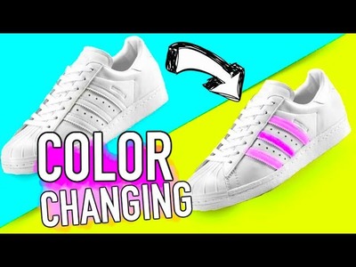 DIY Color Changing Shoes! DIY ideas you need to try!