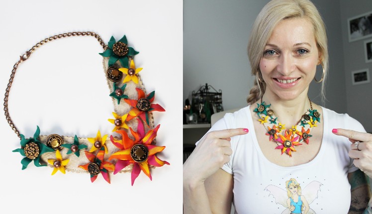 DIY Flower Necklace
