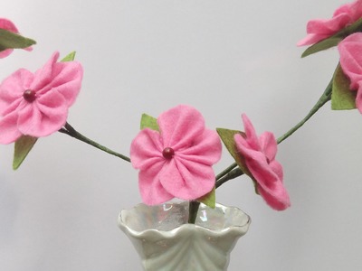 DIY Flowers  for Vase | Felt Blooming Branches | HandiWorks #50