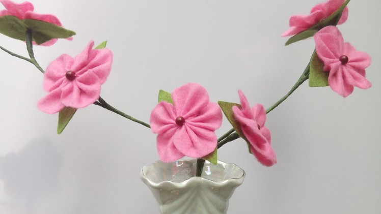 DIY Flowers  for Vase | Felt Blooming Branches | HandiWorks #50