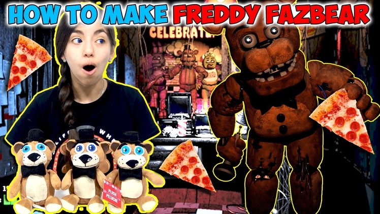 FNAF DIY Tutorial | How To Make A Freddy Fazbear Plushie for $5.00 | Kid Crafts