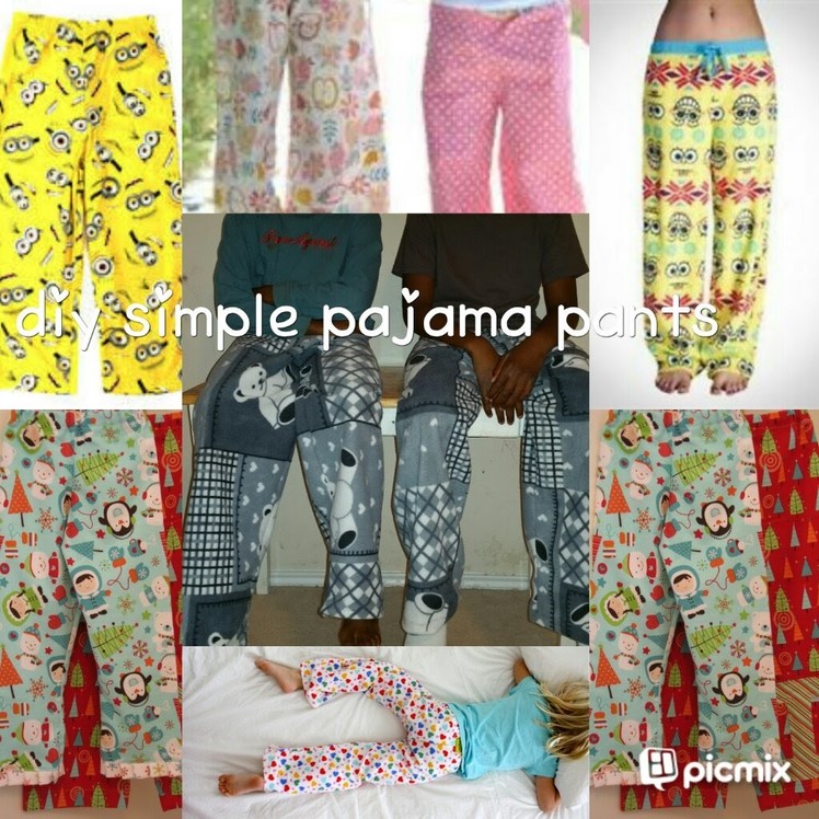 How to:diy simple pajama pants