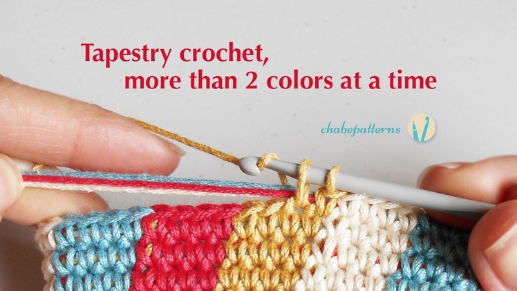 Tapestry crochet, more than 2 colors at a time