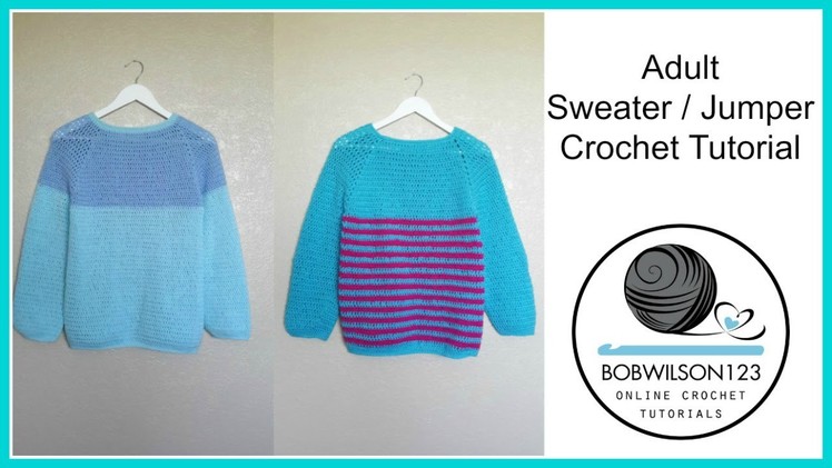 Adult Crochet Sweater Part 3 of 3