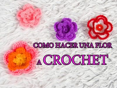 Como hacer una flor a crochet | How to do flower with crochet