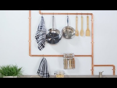 DIY Copper Pipe Kitchen Rack | Eye on Design