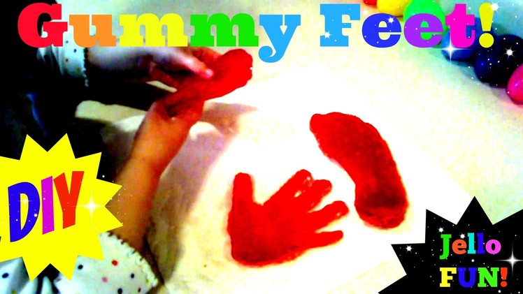 DIY GIANT Gummy Feet and Hands! Jello Hands and Feet! Carly's Clubhouse: Cooking with Carly