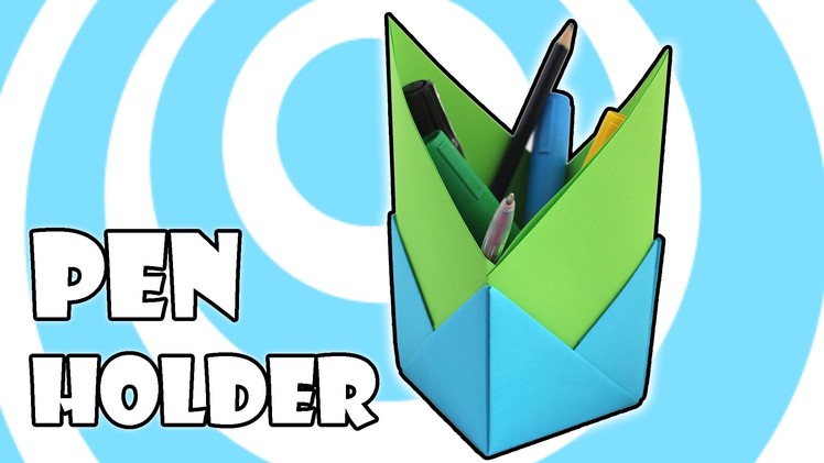 DIY: Origami Pen Holder Instructions (4 Units)