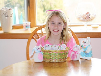 DIY Tutorial on How to Make a No Sew Easter Bunny. Happy Easter!