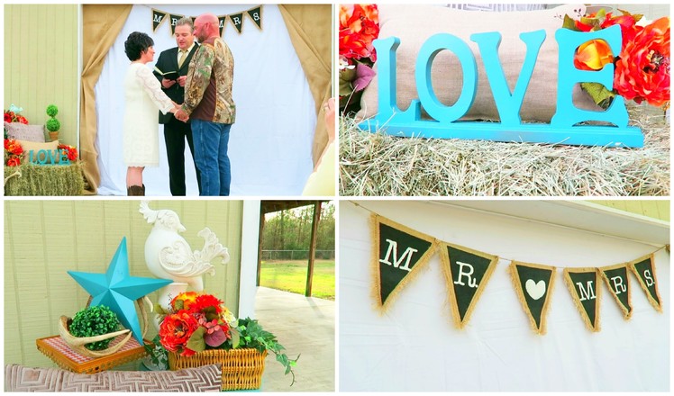 DIY WEDDING DECOR IDEAS | SMALL COUNTRY WEDDING | Love Meg
