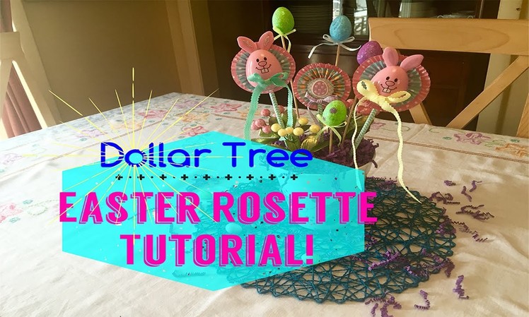 Easter Rosette Tutorial!  Dollar Tree DIY