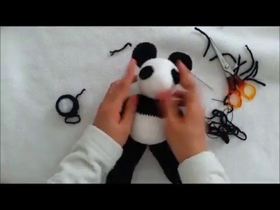 How i sew Cute Panda bear crochet