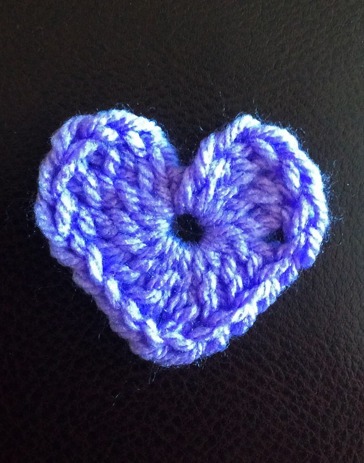How to crochet a Heart for beginners: Left hand