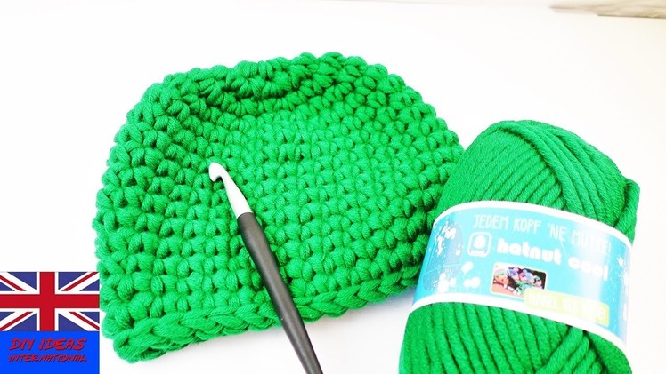 How to Crochet a winter hat? - Green easy crochet green hat!