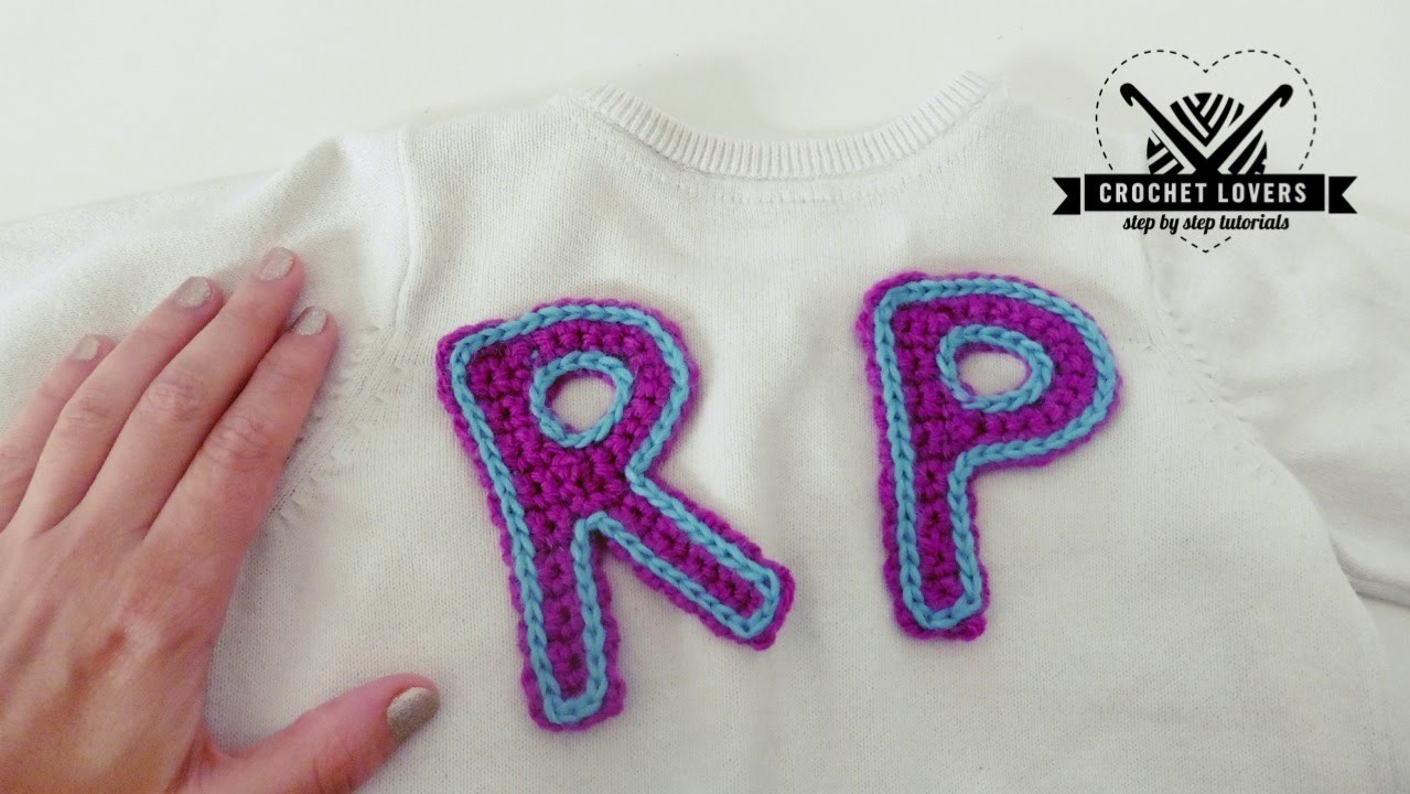 How to crochet LETTER P and LETTER R | step by step tutorial