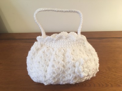 How to crochet small holy communion bag
