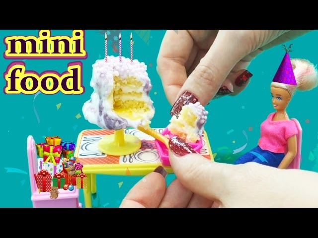 How To Make  Miniature Cake for Doll - DIY Tiny Edible Cake | KIMYOKITTEN