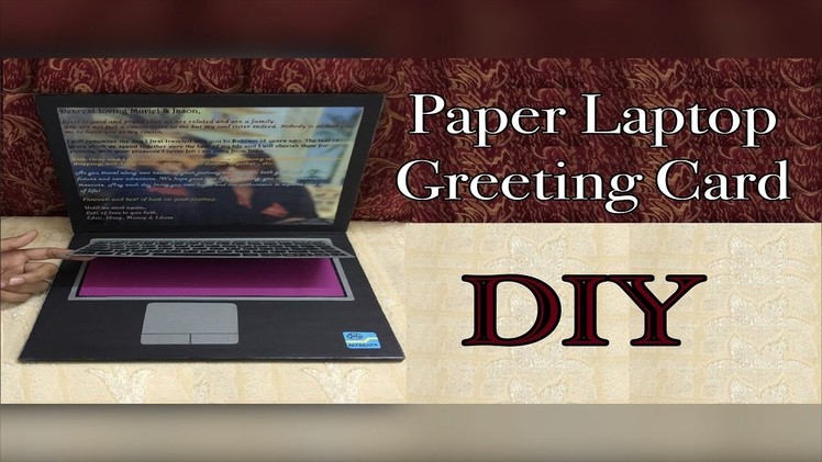 Paper Laptop Greeting Card DIY