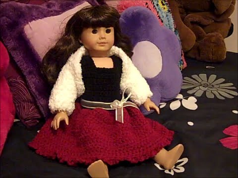 Party Time Doll Outfit - How to Crochet a Doll Shrug (Part 2) - Red Heart Yarn Pattern