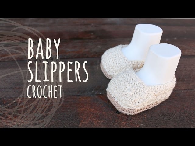 Tutorial Baby Crochet Slippers with Star Stitch (New upload)