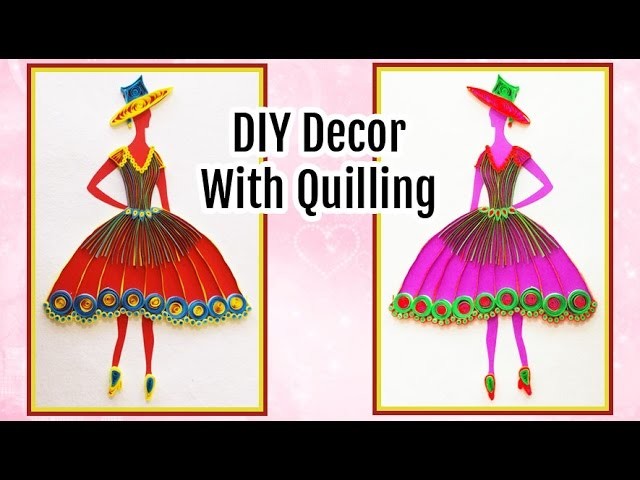 Amazing DIY Quilling Princess Frame for Room Decoration | DIY Room Decor for Teenagers