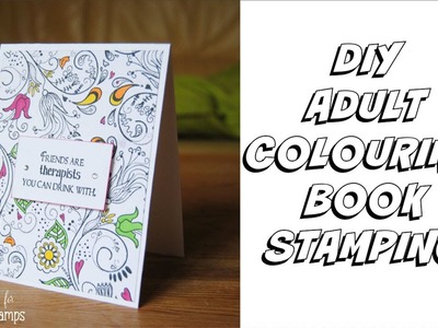 DIY Adult Colouring Book with Stamping
