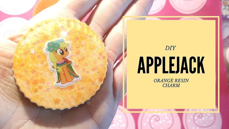 DIY - Applejack - Orange resin charms