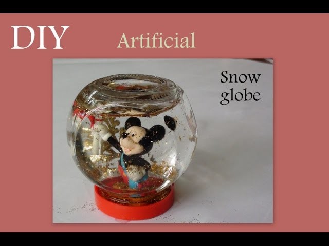 DIY artificial Snow Globe