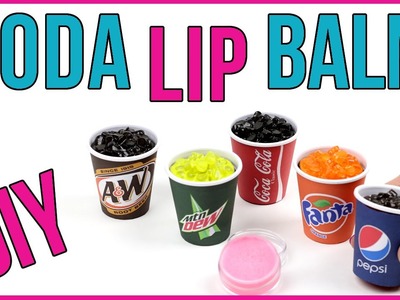 DIY Crafts: Easy DIY Lip Balms -Coca Cola, Fanta,Mountain Dew (Mini Soda Lip Balm DIYs) Fun Tutorial