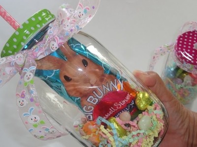 DIY: Easter Candy Mason Jar! (Pinterest Inspired!)
