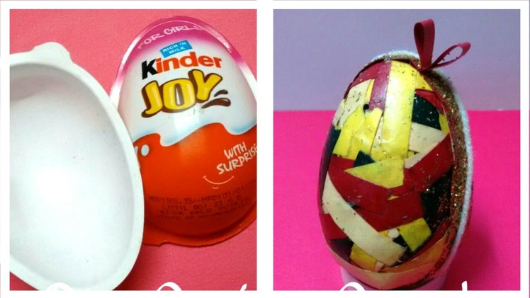 DIY Easter Egg out of Kinder Joy wrappers and Quilling strips ! | Saminspire