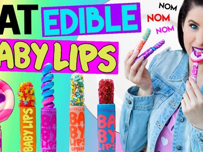 DIY Edible Baby Lips! | EAT Baby Lips! | How To Make The FIRST EATABLE Baby Lips Lip Balm!
