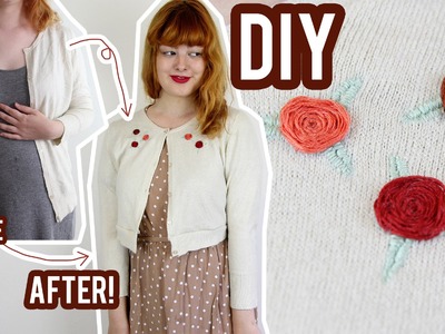 DIY Embroidered Cardigan | The Style Pile #7